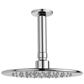 Laufen Kopfbrausenset, Kopfbrause rund 206mm Deckenmontage, runde Rosette chrom