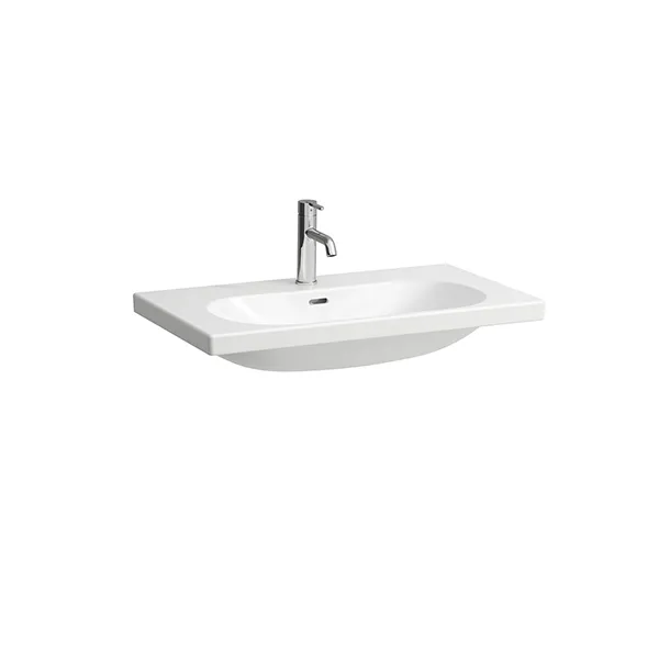 Laufen Waschtisch LUA 460x800x180 ohne Hahnloch mit Überlauf weiß