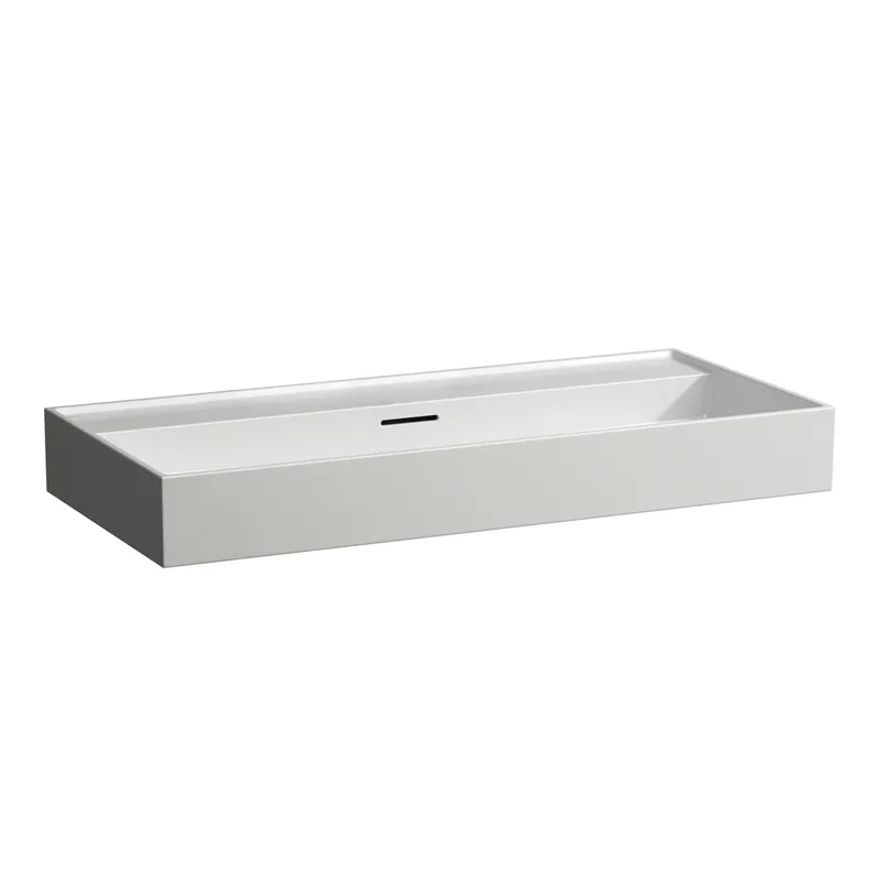 Aufsatz-Waschtisch K-LAUFEN 460x1000x145 ohne Hahnloch mit Überlauf Standardablauf weiß