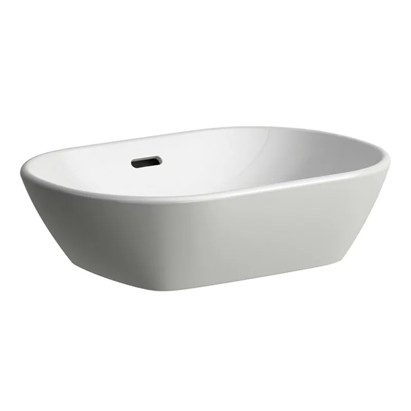 Laufen Waschtisch-Schale LUA 350x500x135 ohne Hahnloch mit Überlauf weiß