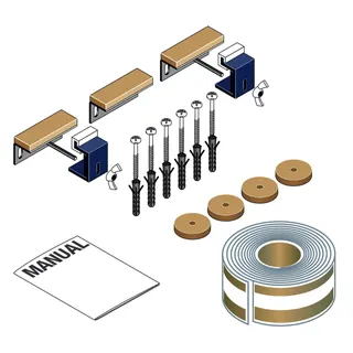 Laufen Schallschutzset für Duschwannen bis 900x900 mm