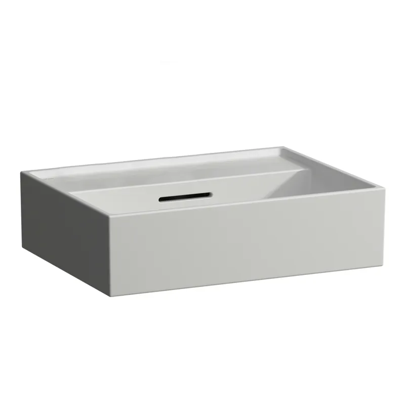 Aufsatz-HWB K-LAUFEN 340x450x140 ohne Hahnloch mit Überlauf Standardablauf weiß matt