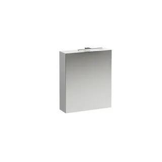 Laufen SPS BASE LED horiz.m.Schalter Steckd. 185x600x700 1 Tür Scharn. links weiß glzd