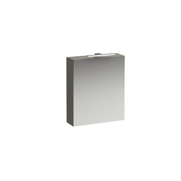 Laufen SPS BASE LED horiz.m.Schalter Steckd. 185x600x700 1 Tür Scharn. links ulme hell