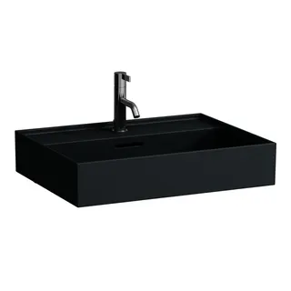 Waschtisch K-LAUFEN 460x600x145 1 Hahnloch mit Überlauf graphit matt – Bild 2