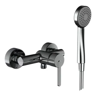 Laufen Einhebel-Brausemischer Aufputz LUA inkl. Schlauch 1600 mm +Handbrause chrom