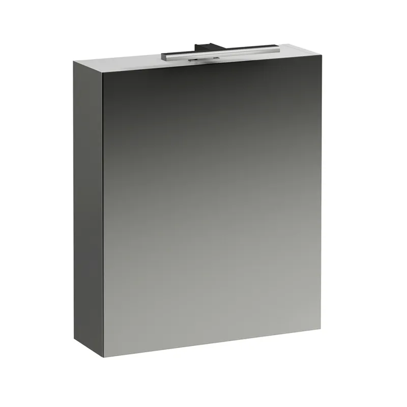 Laufen SPS BASE LED horiz.m.Schalter Steckd. 185x600x700 1 Tür Scharn. rechts weiß matt