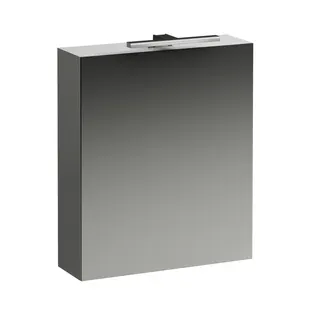 Laufen SPS BASE LED horiz.m.Schalter Steckd. 185x600x700 1 Tür Scharn. rechts weiß matt