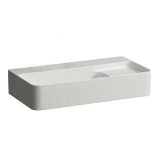 Laufen Waschtisch kompakt VAL 310x600x155 ohne Hahnloch mit Überlauf rechts Ablg. rechts weiß