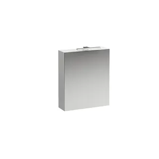 Laufen SPS BASE LED horiz.m.Schalter Steckd. 185x600x700 1 Tür Scharn. rechts weiß glzd