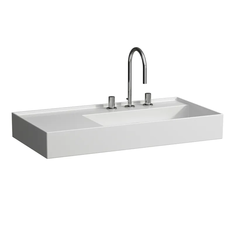 Waschtisch K-LAUFEN 460x900x150 1 Hlo.Ül. versteckter Abl. Ablg. links LCC we