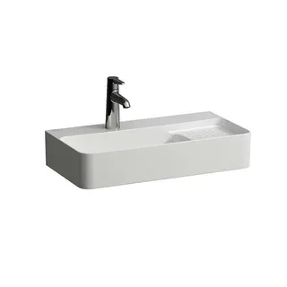 Laufen Waschtisch kompakt VAL 310x600x155 1 Hahnloch mit Überlauf rechts Ablg. rechts weiß matt