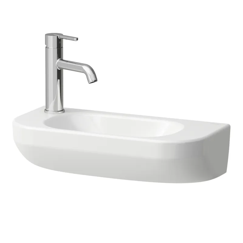 Laufen HWB LUA 500x230x145 asym. Becken rechts 1 Hl links ohne Überlauf Weiß