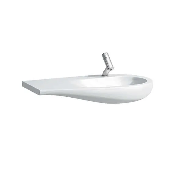 Laufen Waschtisch ALESSI 500x900x165 Ablage links 1 Hahnloch mit Überlauf LCC Weiß