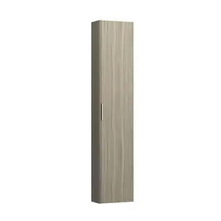 Laufen HS BASE 185x350x1650 1Tür Scharn. links 5 Ablg. m.Griff ulme hell