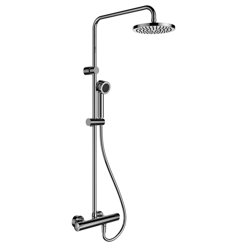 Laufen thermostat. Duschsystem Citypro KB 200x200mm HB 80x80mm chrom
