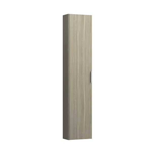 Laufen HS BASE 185x350x1650 1Tür Scharn. rechts 5 Ablg. m.Griff ulme hell