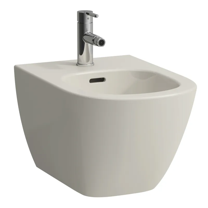 Laufen Wandbidet LUA 520x360 1 Hahnloch mit Überlauf o. seitl. Loch f. Wasserans pergamon