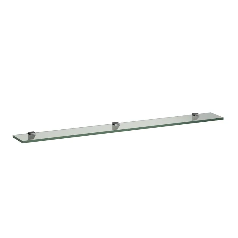 Laufen Glasablage FRAME 25 120x1000x10 mit 3 Wandbefestigungen silbereloxiert