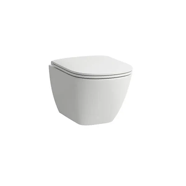 Laufen T-WC wandh. LUA 490x360 spülrandlos Ausf. kurz verdeckte Bef. weiß