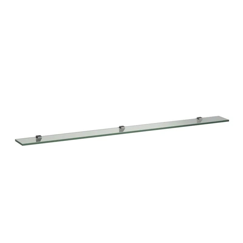Laufen Glasablage FRAME 25 120x1300x10 mit 3 Wandbefestigungen silbereloxiert