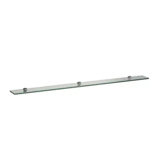 Laufen Glasablage FRAME 25 120x1300x10 mit 3 Wandbefestigungen silbereloxiert