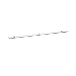 Laufen Glasablage FRAME 25 120x1500x10 mit 3 Wandbefestigungen silbereloxiert
