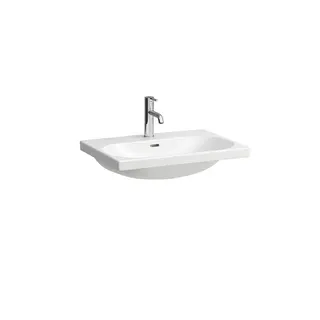 Laufen Waschtisch LUA 460x650x180 1 Hahnloch mit Überlauf weiß