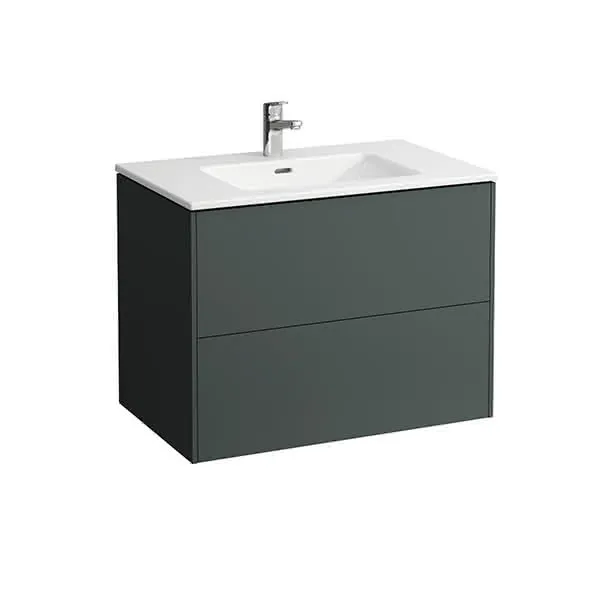 Laufen WT+WTU PRO S SET BASE 500x800x610 1Hl mit Überlauf 2Schubl.Push/Pull we/verkehrsgrau