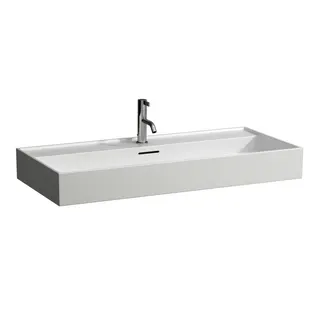Waschtisch K-LAUFEN 460x1000x145 1 Hahnloch mit Überlauf Standardablauf weiß – Bild 2