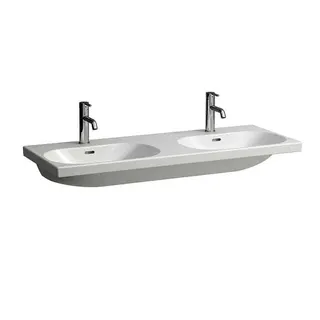 Laufen DWT LUA 460x1200x180 ohne Hahnloch mit Überlauf weiß