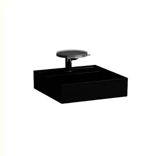 HWB K-LAUFEN 460x460x150 1 Hlo.Ül. versteckter Abl. schw ma. – Bild 2
