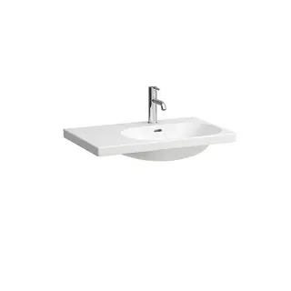 Laufen Waschtisch LUA 460x750x180 asym. Becken rechts 1 Hahnloch mit Überlauf weiß