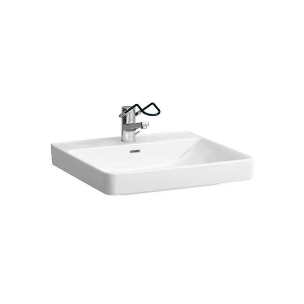 Laufen Waschtisch barr-frei PRO LIBERTY 550x600x190 ohne Hahnloch mit Überlauf weiß
