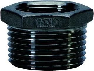 gebog316 Edelstahl-Gewindefitting 241 - Reduziernippel 1 1/2" x 3/4"
