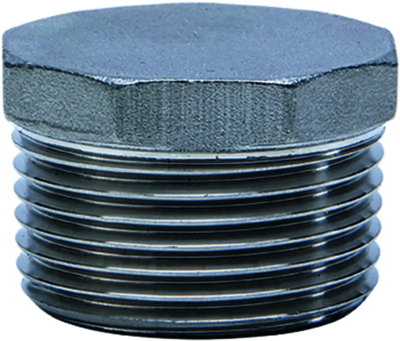 gebog316 Edelstahl-Gewindefitting 290 - Sechskant-Stopfen 1/2"