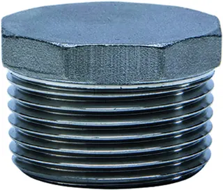 gebog316 Edelstahl-Gewindefitting 290 - Sechskant-Stopfen 2 1/2"