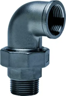 gebog316 Edelstahl-Gewindefitting 98 -W.-Verschr. 90 konisch 1 1/2"