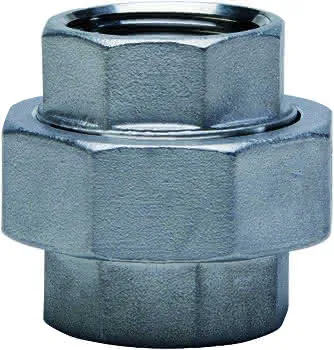 gebog316 Edelstahl-Gewindefitting 330 - Verschraubung flach dicht. 3"