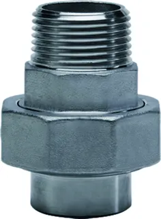 gebog316 Edelstahl-Gewindefitting 343 - Verschr. konisch 3/8", Schweißende