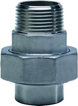 gebog316 Edelstahl-Gewindefitting 343 -Verschr. konisch 1 1/2",Schweißende