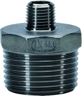 gebog316 Edelstahl-Gewindefitting 245 -Reduzierdoppelnippel 3" x 1 1/2"