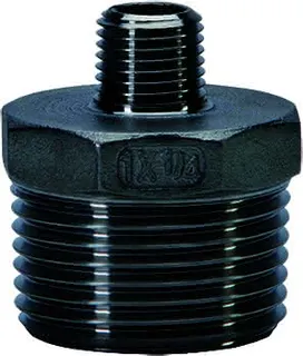 gebog316 Edelstahl-Gewindefitting 245 -Reduzierdoppelnippel 4" x 2 1/2"