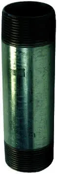 gebonipple, Rohrdoppelnippel Rohrdoppelnippel 4" x 80 mm - schwarz