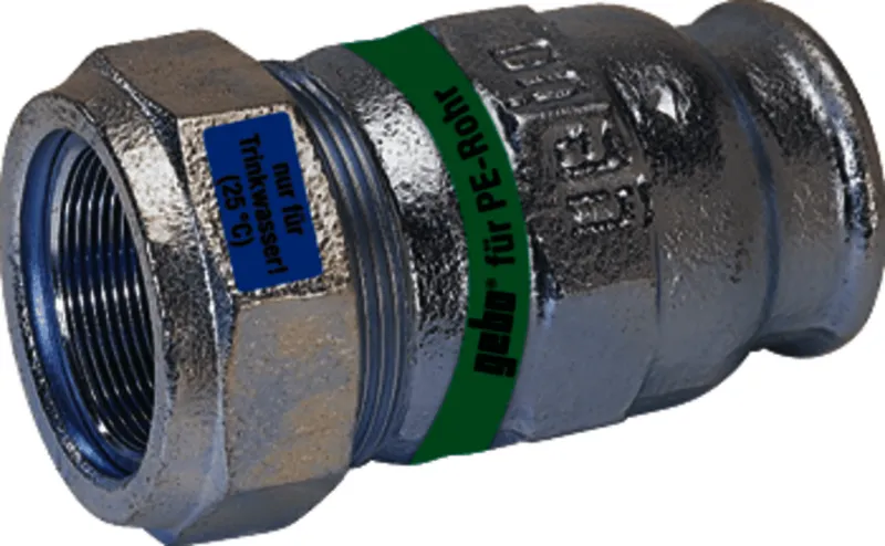 gebooriginal Temperguss-KLV Serie 156 Typ I 1 1/4" x 40 für PE-Rohr, Trinkw.