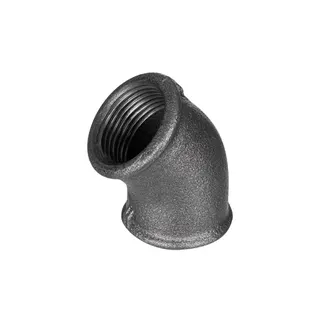 gebofittings Temperguss Gewindefittings 120 - Winkel 45 - 4", schwarz