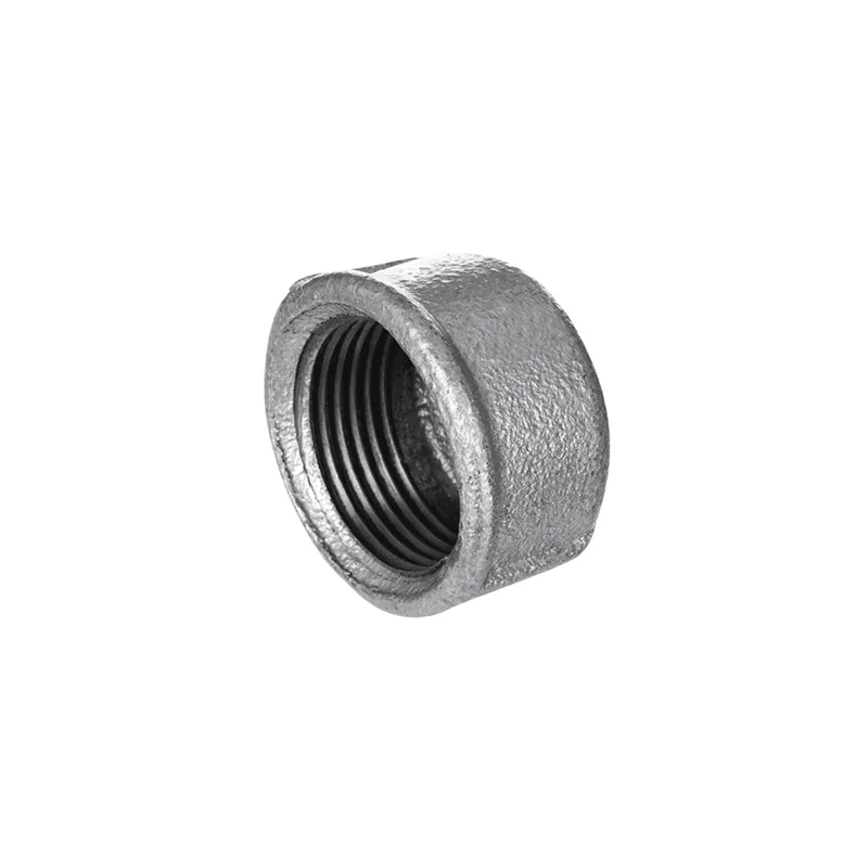 gebofittings Temperguss Gewindefittings 301 - Kappe 1 1/4", rund, verzinkt