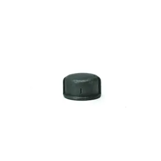 gebofittings Temperguss Gewindefittings 301 - Kappe 1 1/4", rund, schwarz – Bild 2