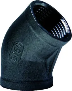 gebog316 Edelstahl-Gewindefitting 120 - Winkel 45 -1 1/2"
