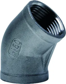 gebog316 Edelstahl-Gewindefitting 120 - Winkel 45 -3/8"